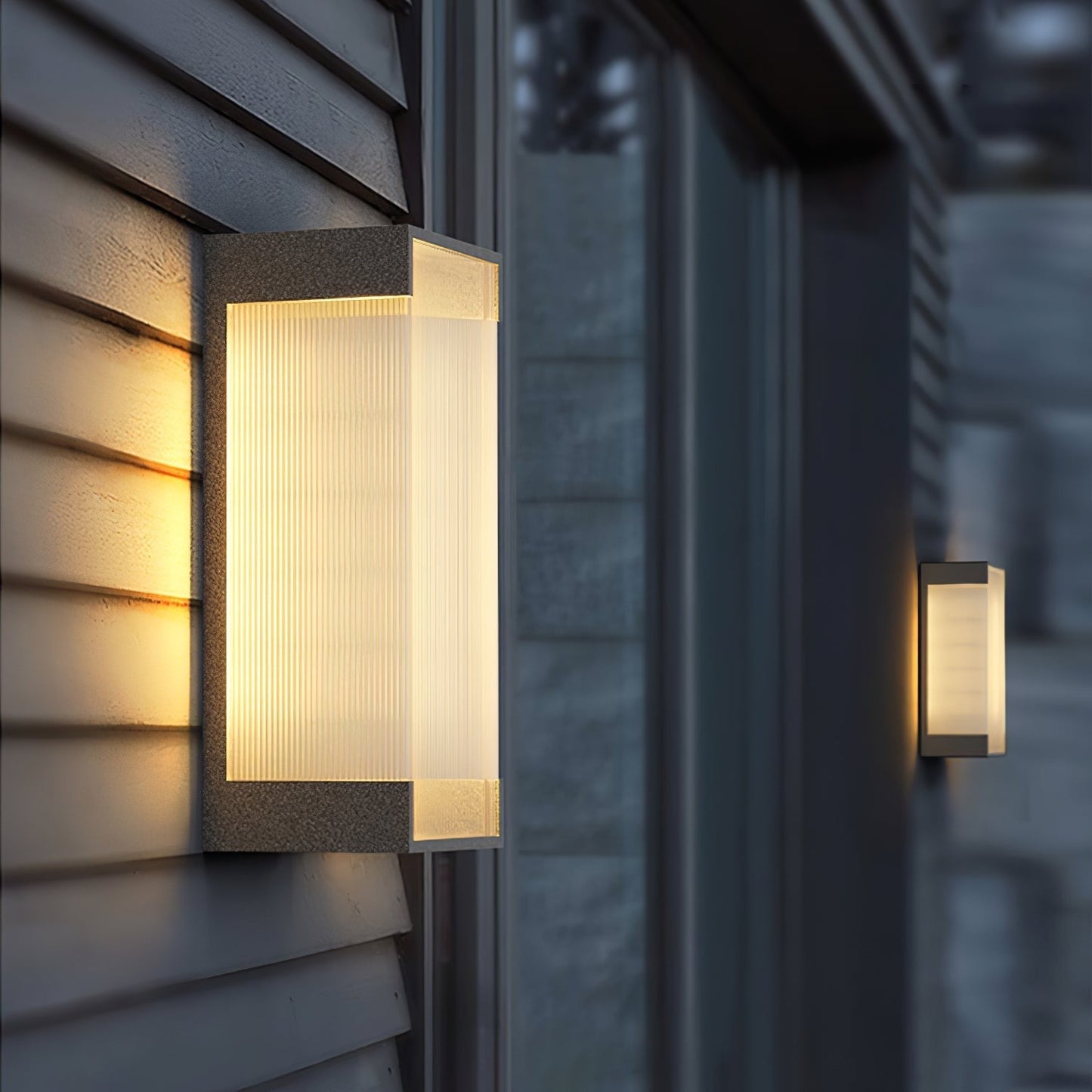 Rectangular Modern Outdoor Wall Light