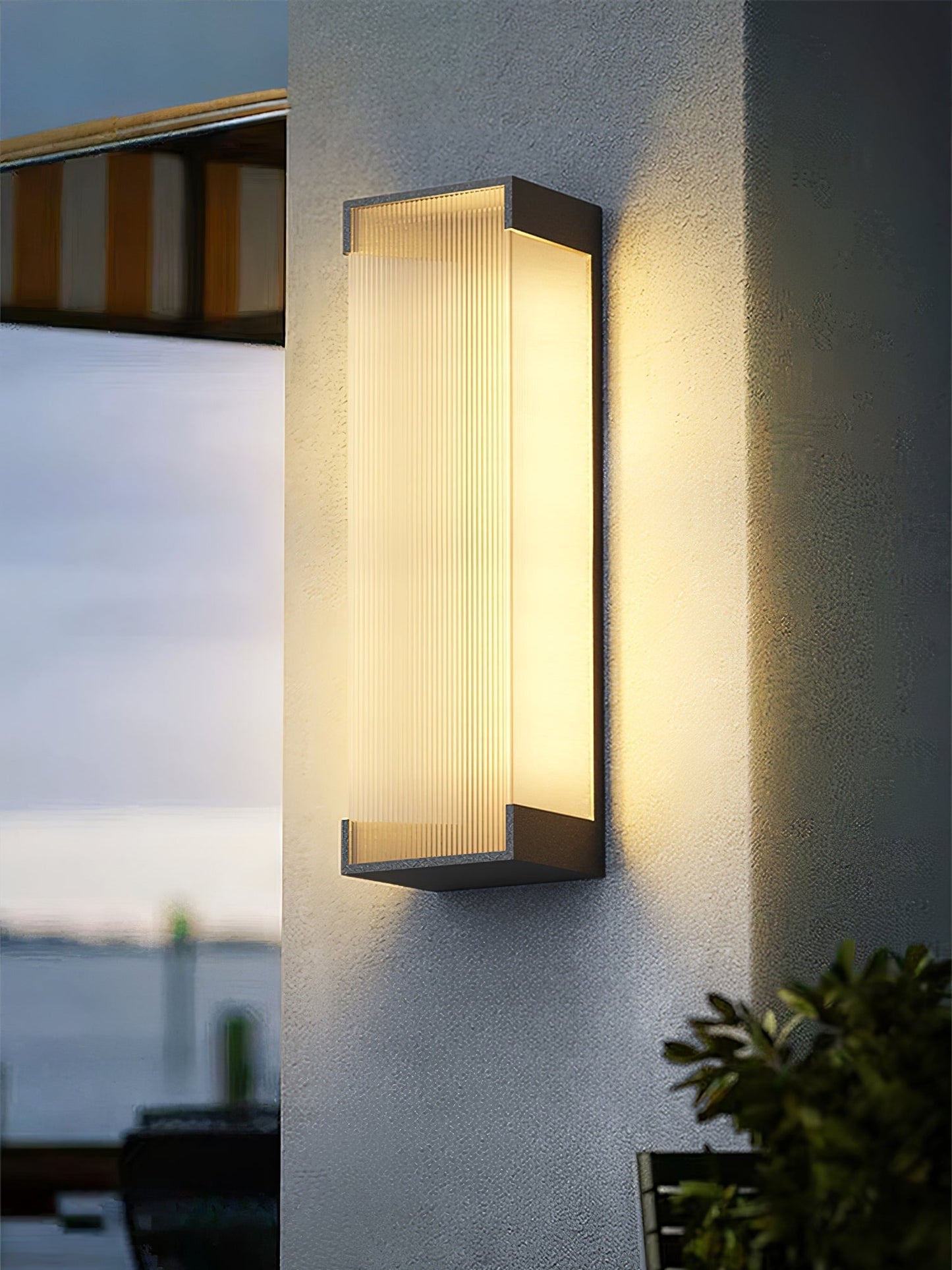 Rectangular Modern Outdoor Wall Light