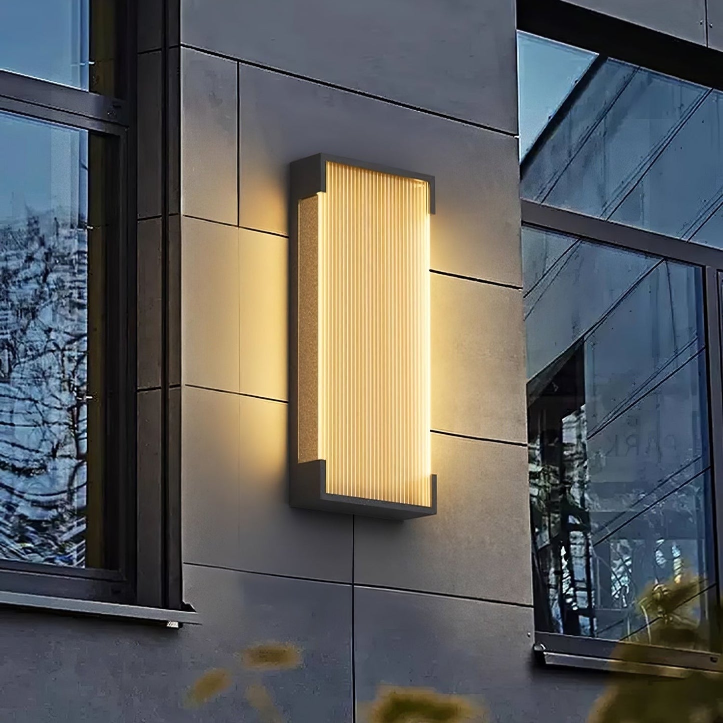 Rectangular Modern Outdoor Wall Light