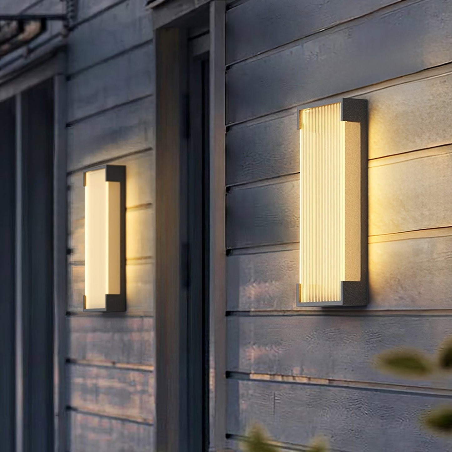 Rectangular Modern Outdoor Wall Light