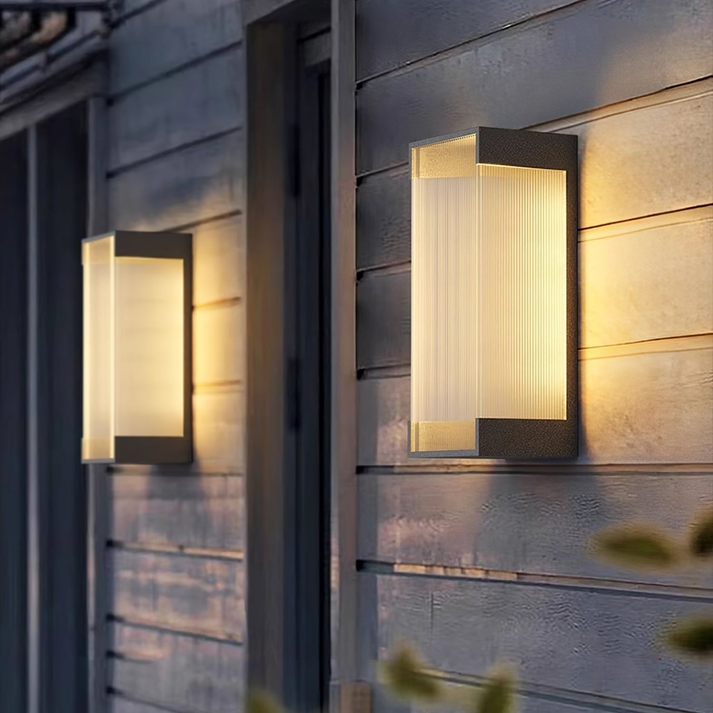 Rectangular Modern Outdoor Wall Light