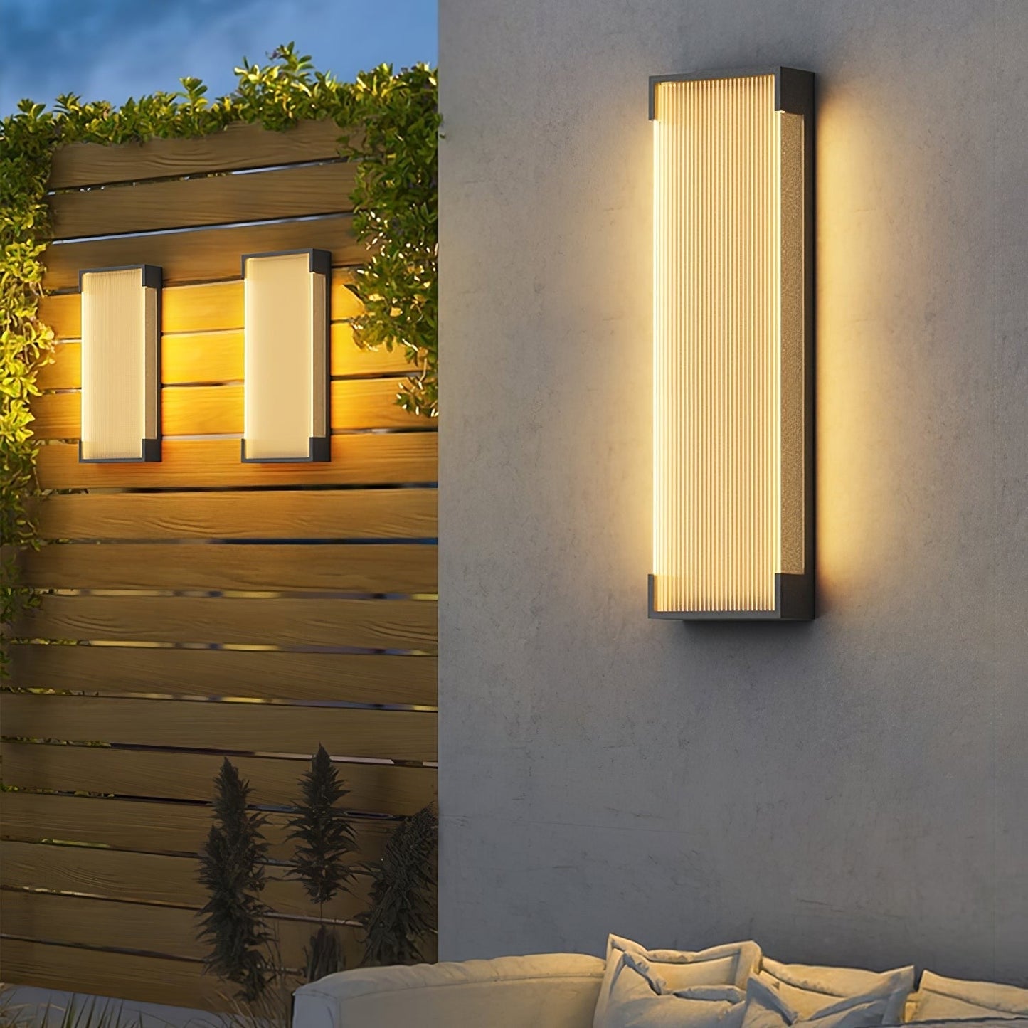 Rectangular Modern Outdoor Wall Light