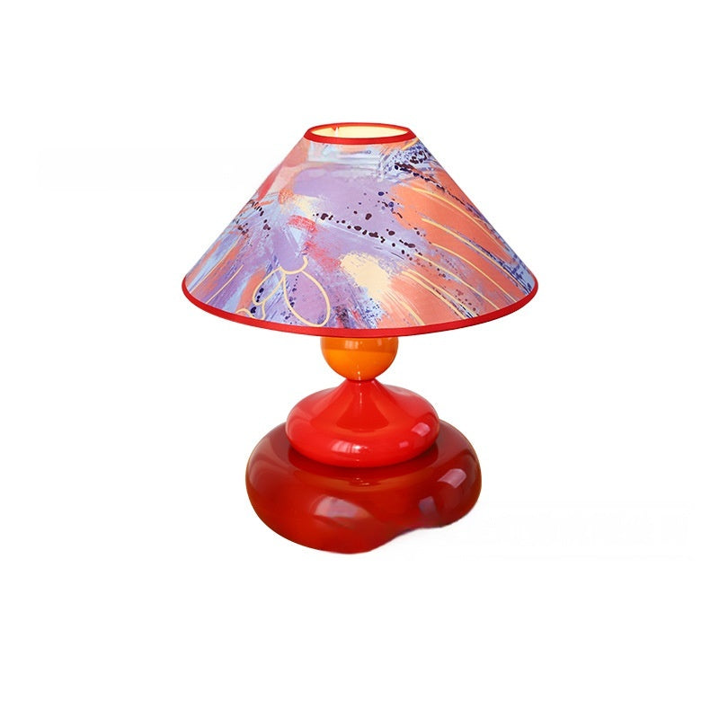 Retro Fabric Shade Bedside Table Lamp