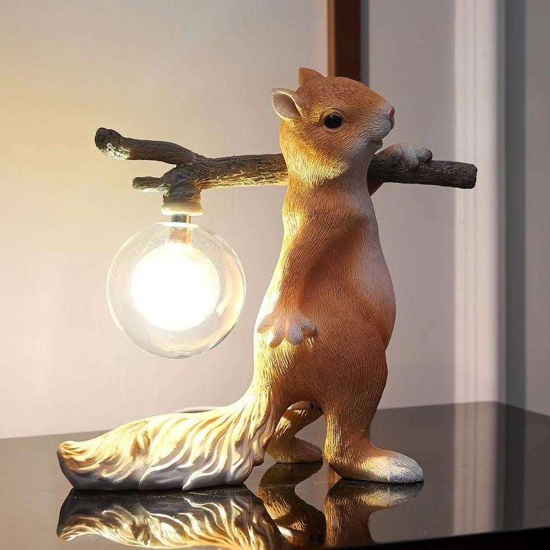 Squirrel Accent Table Lamp