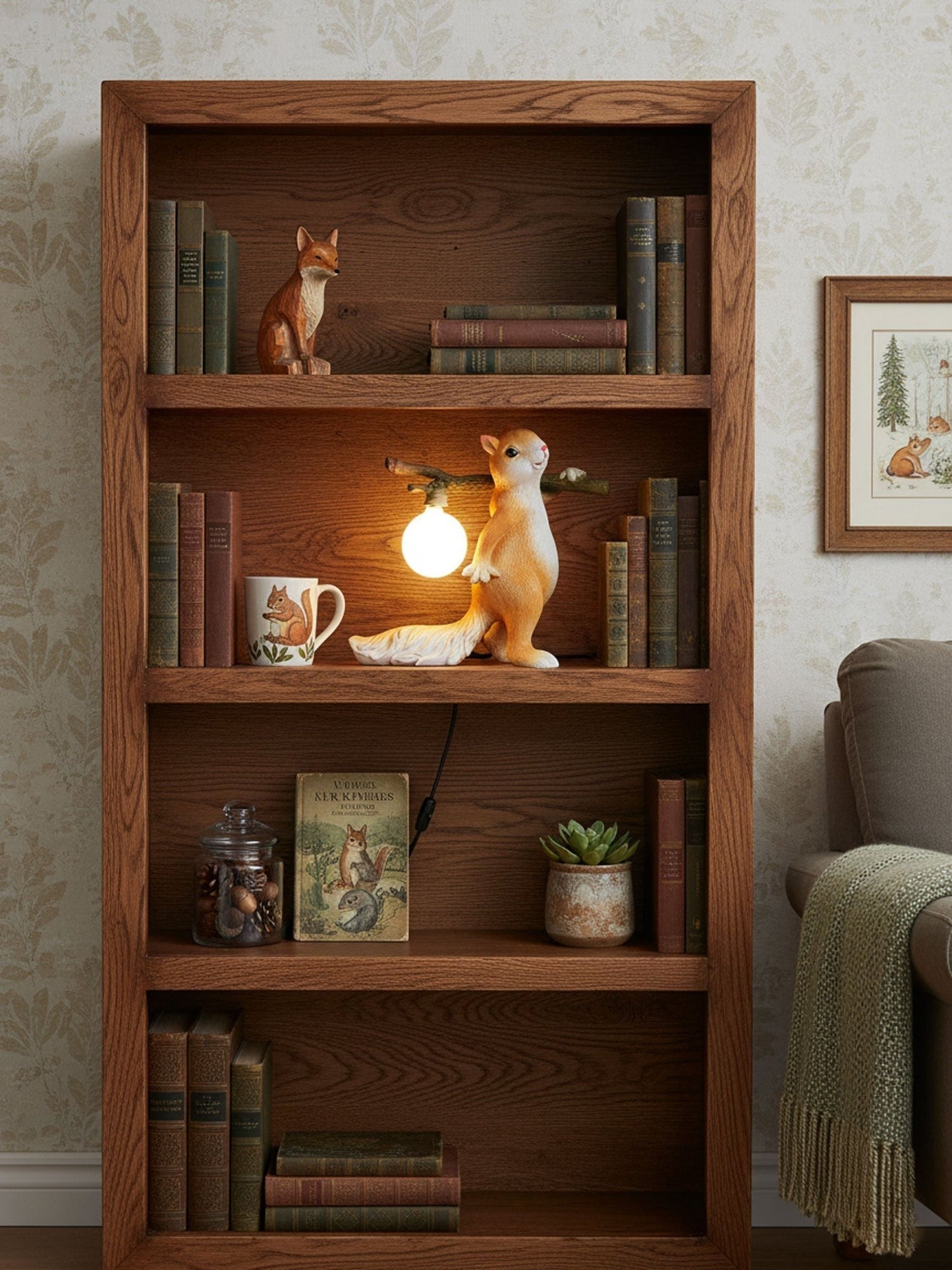 Squirrel Accent Table Lamp
