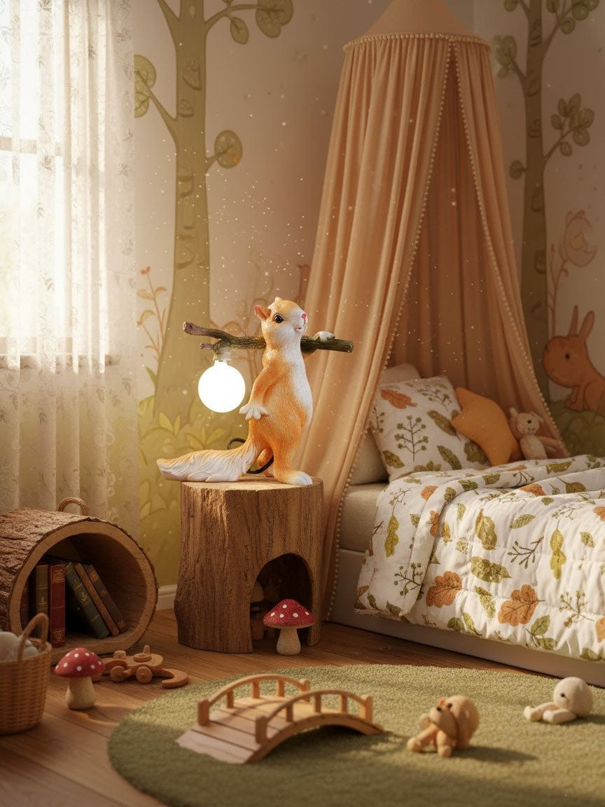 Squirrel Accent Table Lamp