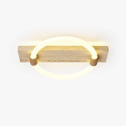 Stonek Travertine Ceiling Light