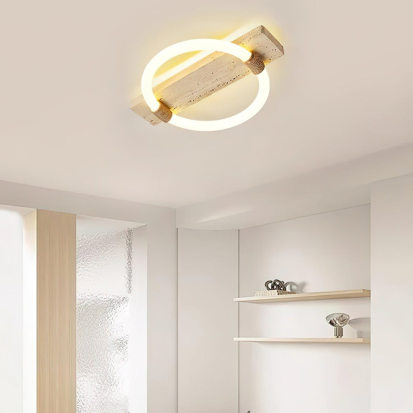 Stonek Travertine Ceiling Light