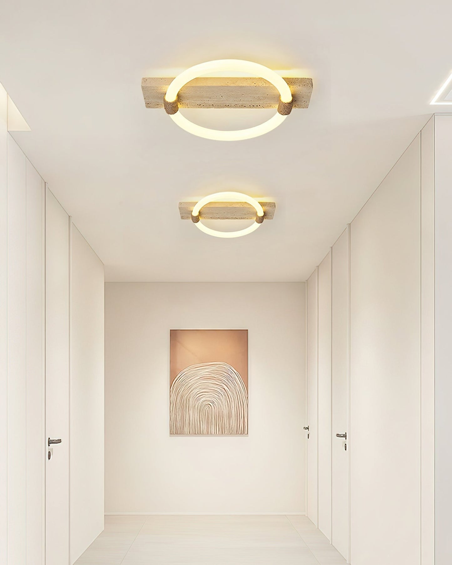 Stonek Travertine Ceiling Light