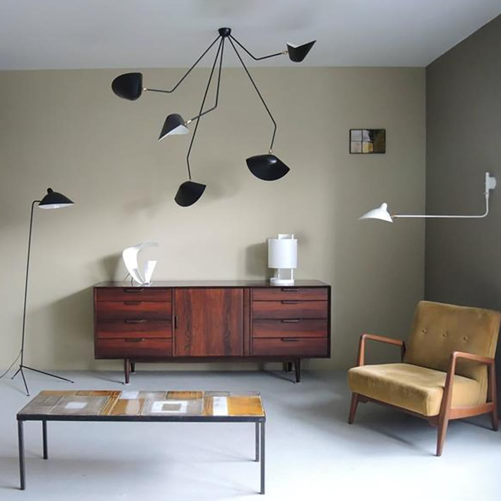 Three-Arm Sculptural Ceiling Light