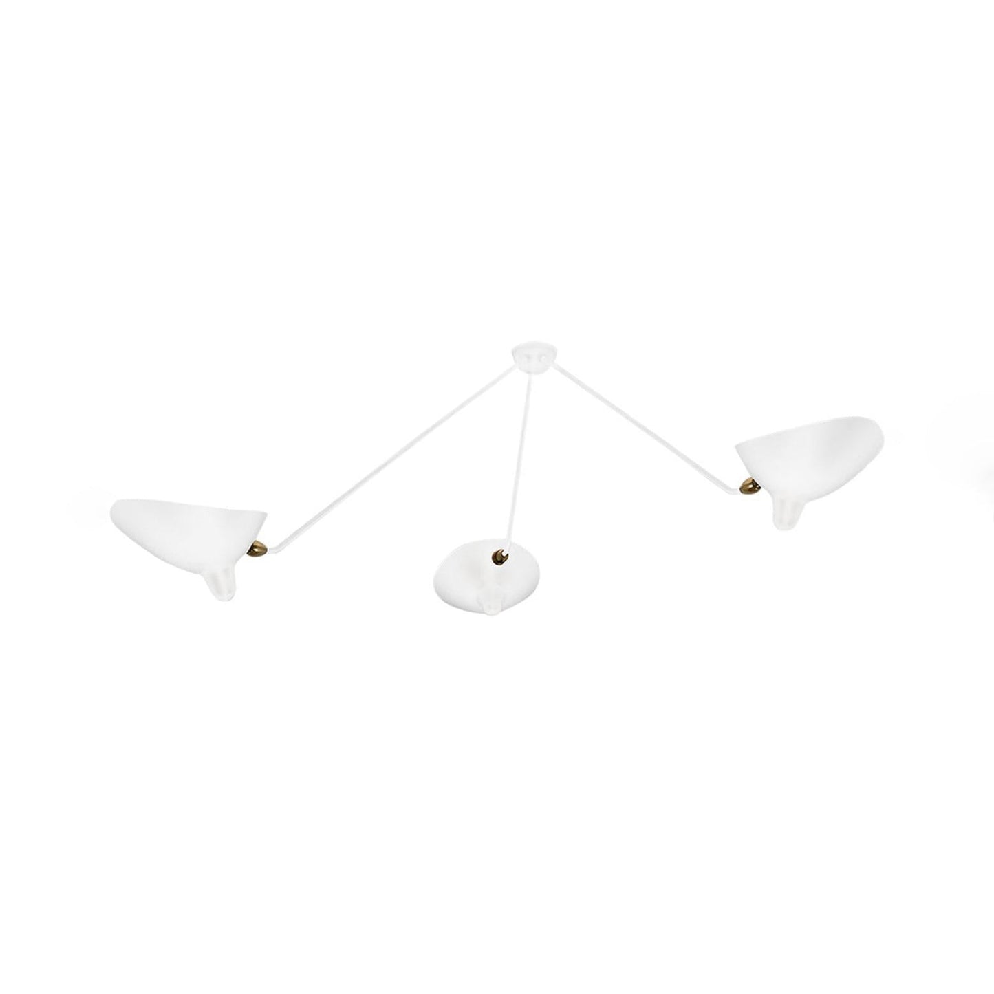 Three-Arm Sculptural Ceiling Light