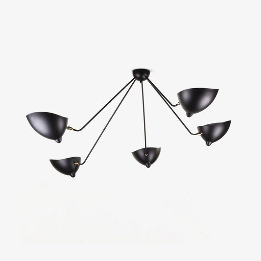 Three-Arm Sculptural Ceiling Light
