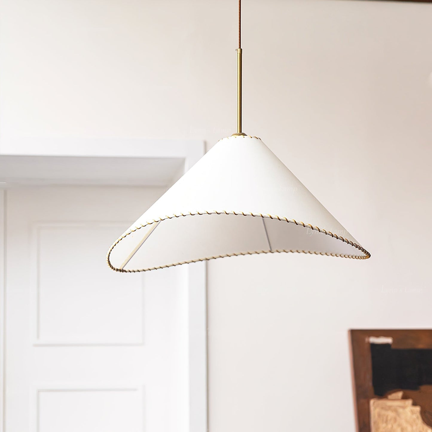 Twisted Shade Fabric Pendant Lamp