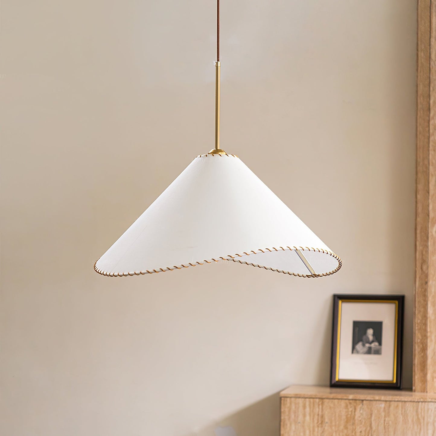 Twisted Shade Fabric Pendant Lamp
