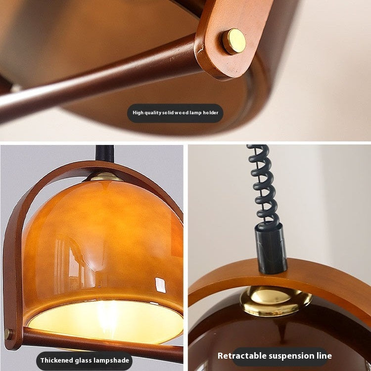 Vintage Retractable Lantern Pendant Light