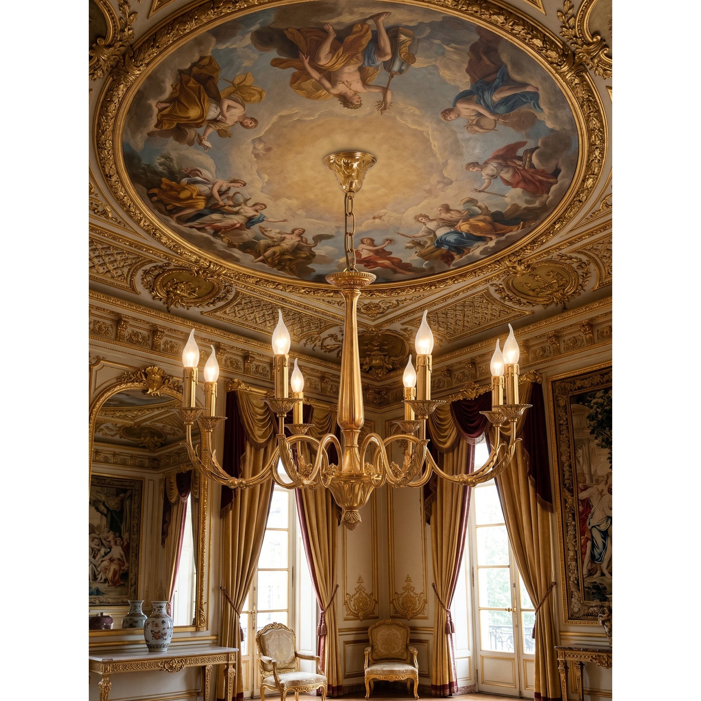 Winchester Brass Chandelier