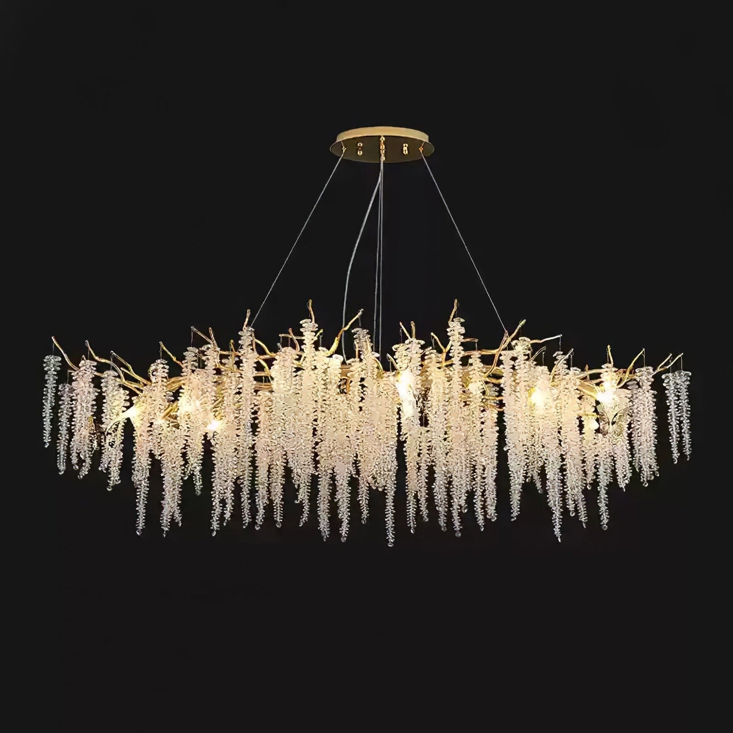 Wisteria Flower Crystal Chandelier