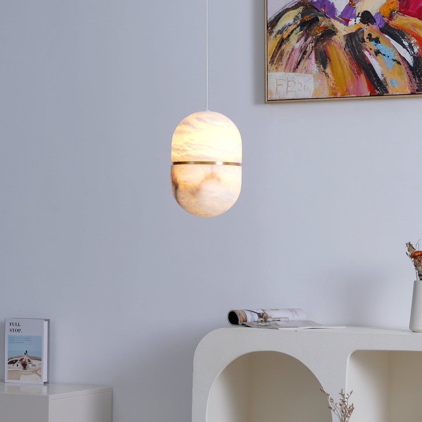 YUM Alabaster Pendant Light