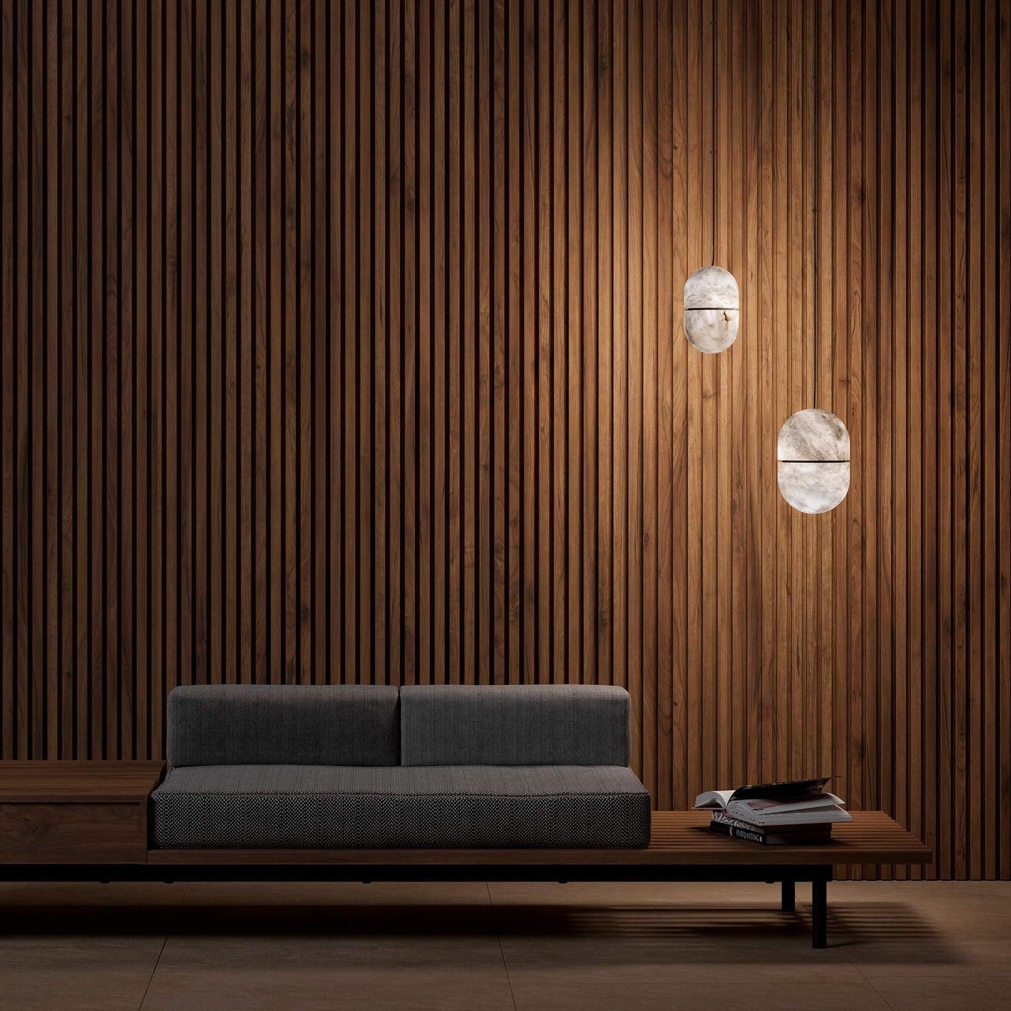 YUM Alabaster Pendant Light