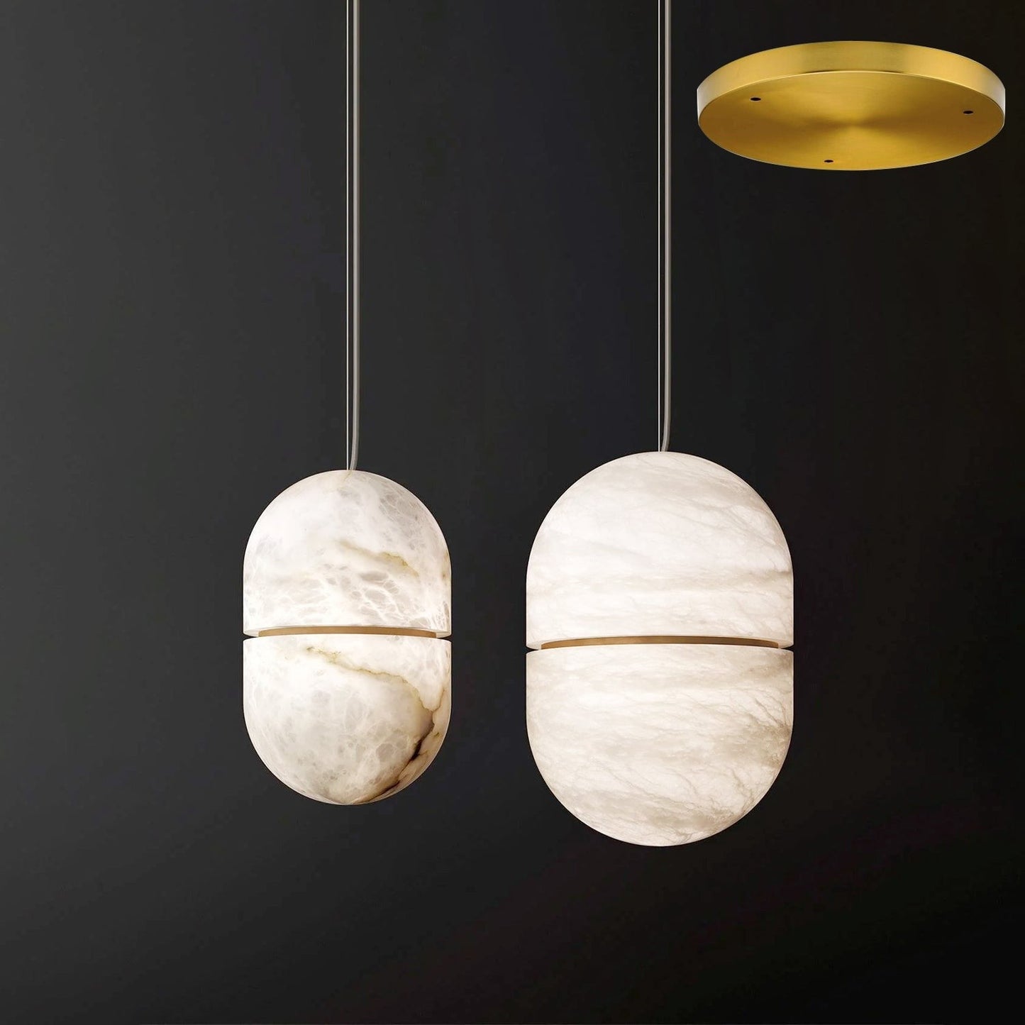 YUM Alabaster Pendant Light