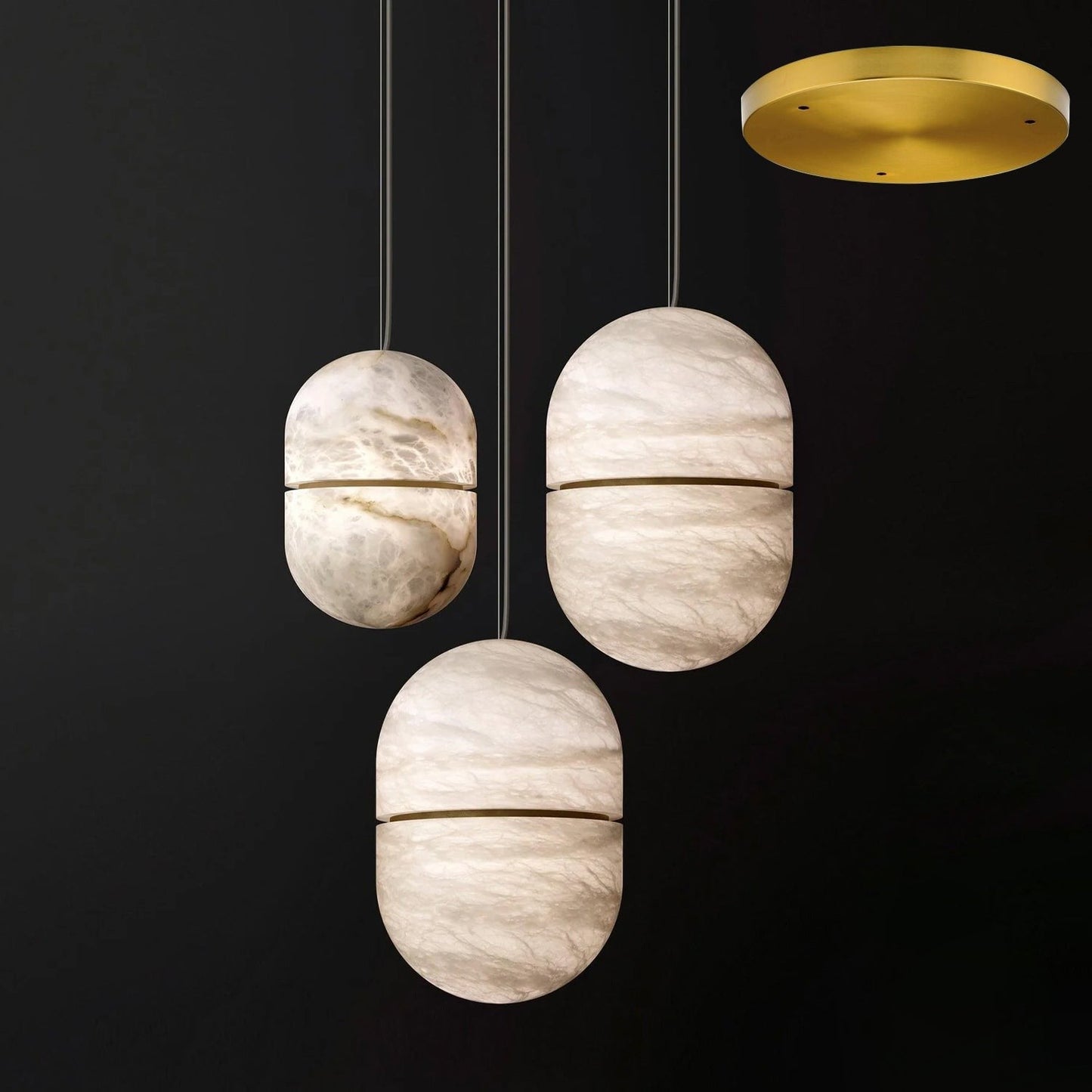 YUM Alabaster Pendant Light