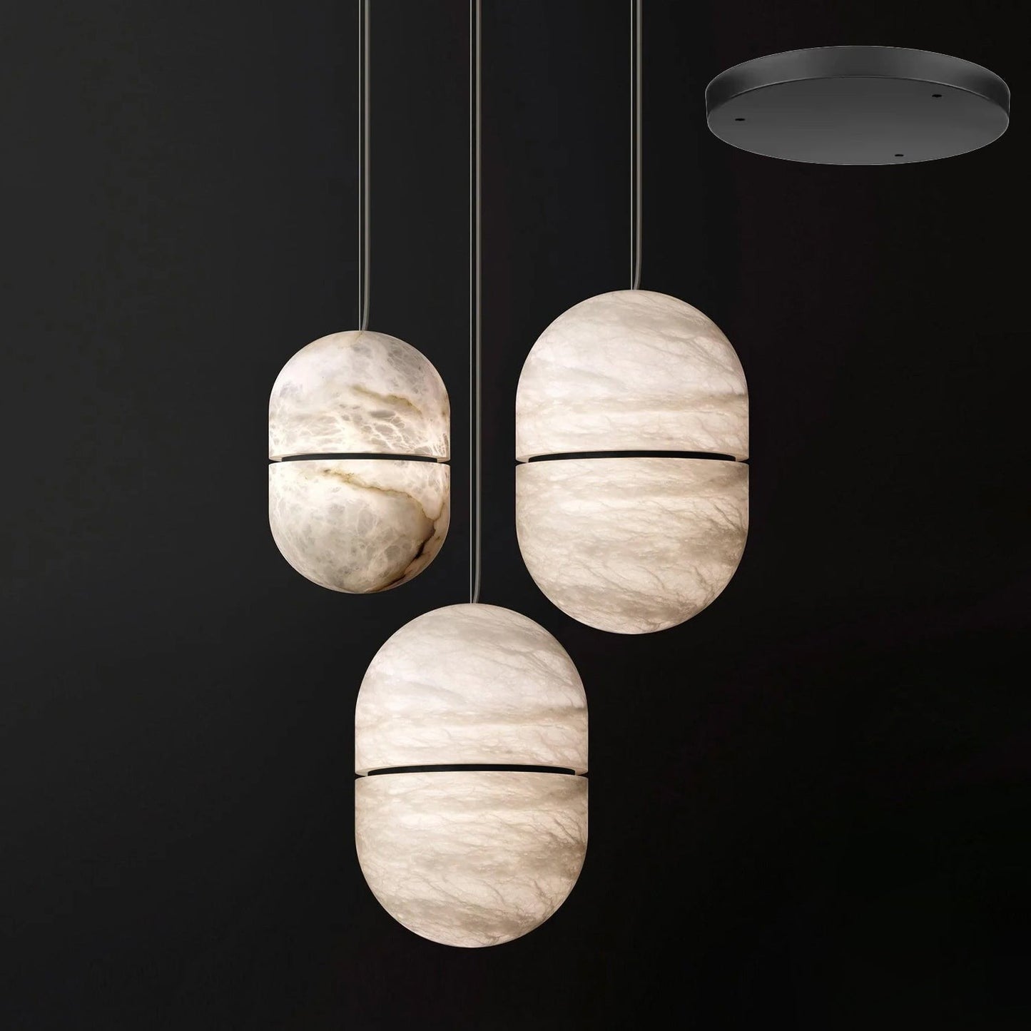 YUM Alabaster Pendant Light