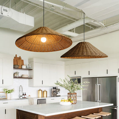 Zen Rattan Wabi-Sabi Pendant Light
