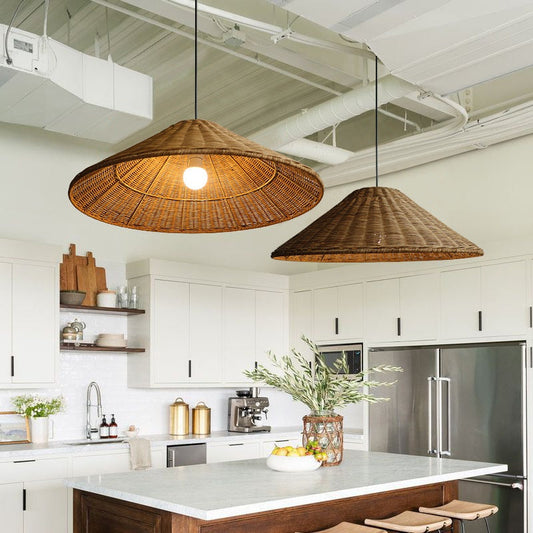 Zen Rattan Wabi-Sabi Pendant Light