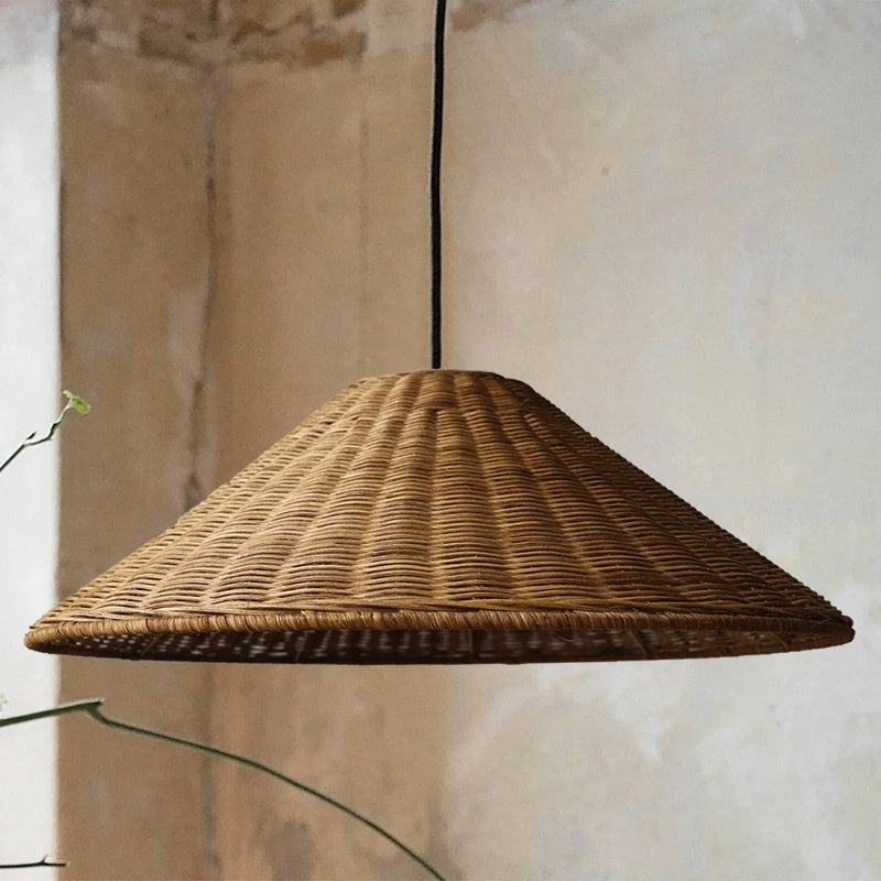 Zen Rattan Wabi-Sabi Pendant Light