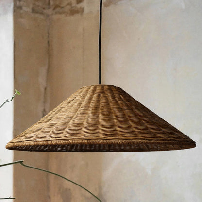 Zen Rattan Wabi-Sabi Pendant Light