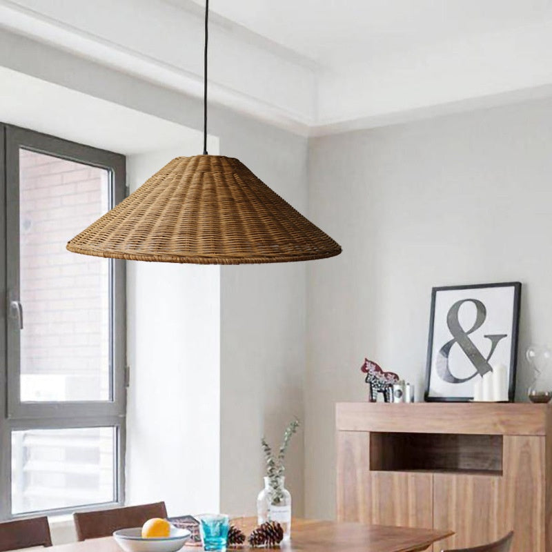Zen Rattan Wabi-Sabi Pendant Light